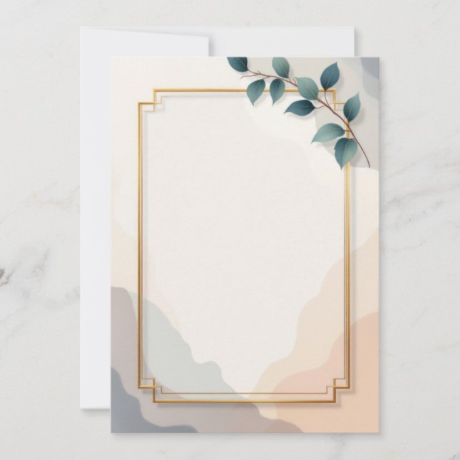 Conception de carte d'invitation PREMIUM (Devant)