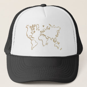 conception de casquette de carte du monde
