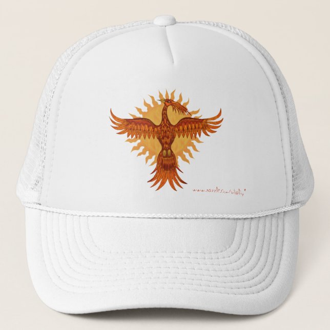 Conception de casquette de cool d'oiseau du feu de (Devant)