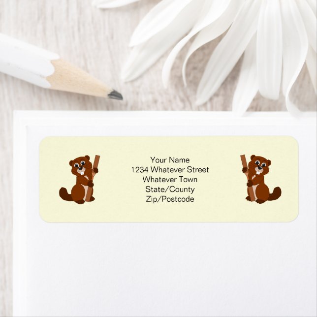 Conception de castor personnalisée (En situation)