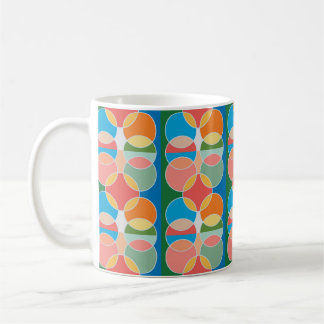 Conception de cercles ludiques modernes pour mug d