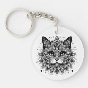Conception de chat à motif mandala