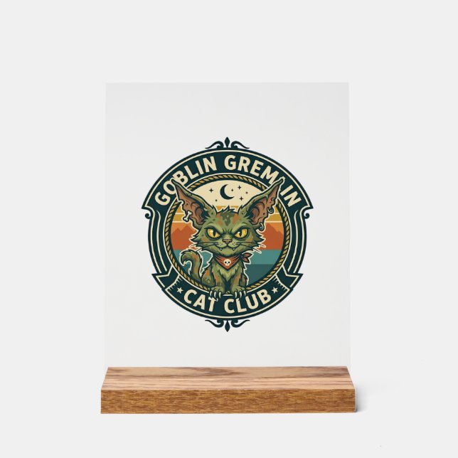 Conception de chat mignon de lutin gremlin - Gobel (Recto)