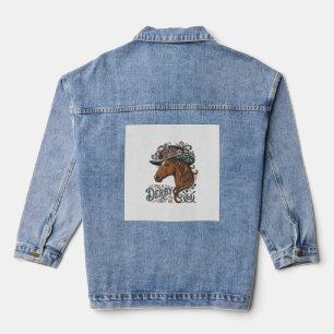 Conception de chemise à chapeau floral de cheval D
