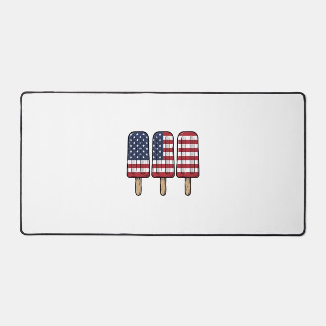 Conception de chemise de drapeau de popsicle patri (Recto)