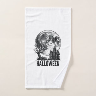 Conception de chemise de lune de maison hantée Hal