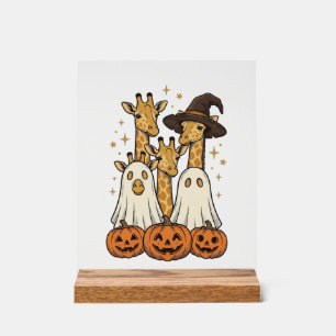 Conception de chemise fantôme de girafe de Hallowe