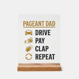 Conception de chemise Pageant Dad Drive Pay Clap R