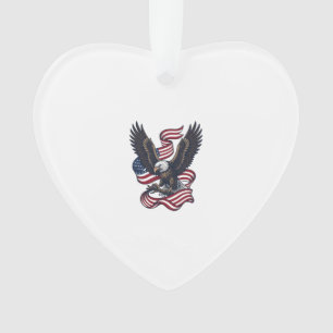Conception de chemise vectorielle aigle patriotiqu