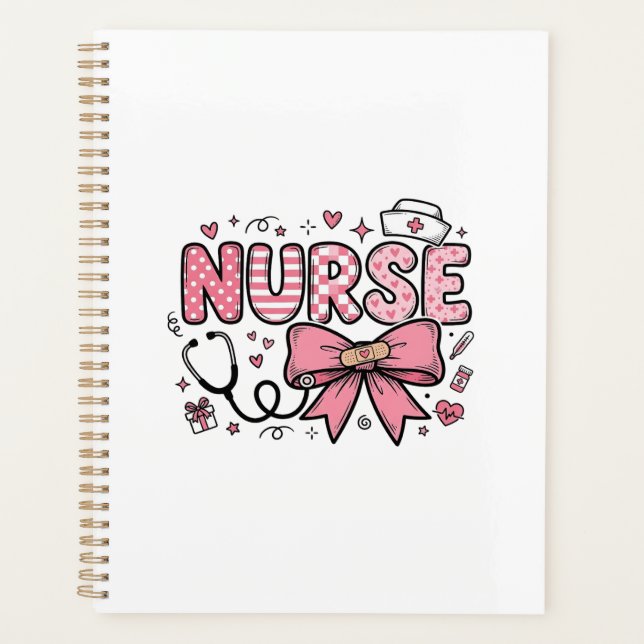 Conception de chemise vectorielle Cute Nurse Bow H (Devant)