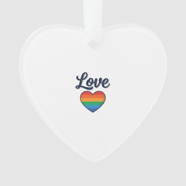 Conception de chemise vectorielle Love Rainbow Hea (devant)