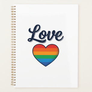 Conception de chemise vectorielle Love Rainbow Hea