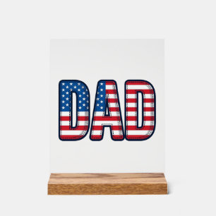 Conception de chemise vectorielle Papa patriotique
