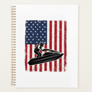 Conception de chemise vectorielle vintage jet ski