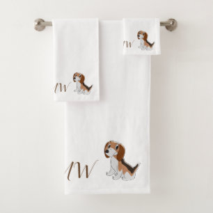 Conception de chien Beagle monogramme