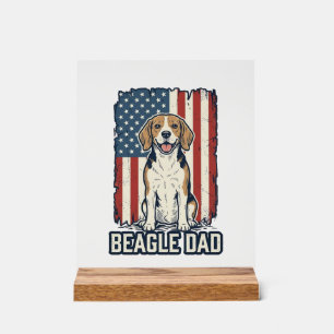 Conception de chien de gravure vintage patriotique