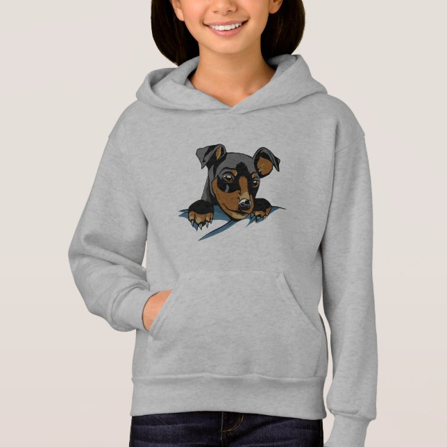 Conception de chiot noir mignon (Devant)