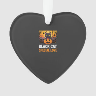 Conception de citrouille d'amour spéciale chat noi