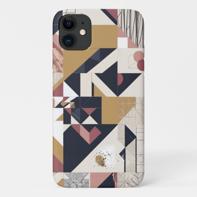 Conception de coque de téléphone abstraite géométr (Dos)