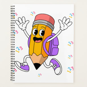 Conception de crayon amical pour la rentrée des cl