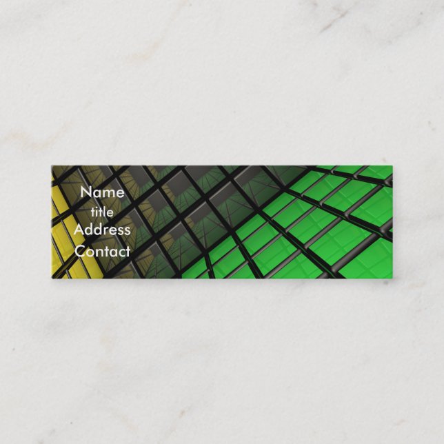 Conception de cube - carte de profil (Devant)