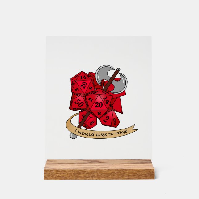 Conception de dés barbares (Recto)