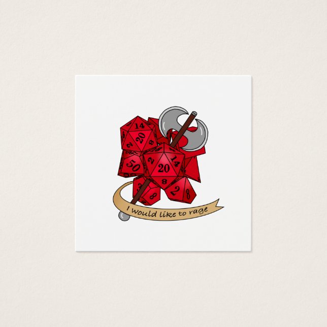 Conception de dés barbares (Devant)