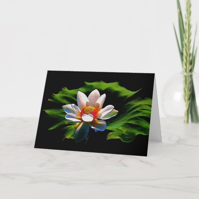 Conception de fleur de Lotus toute la carte de (Devant)