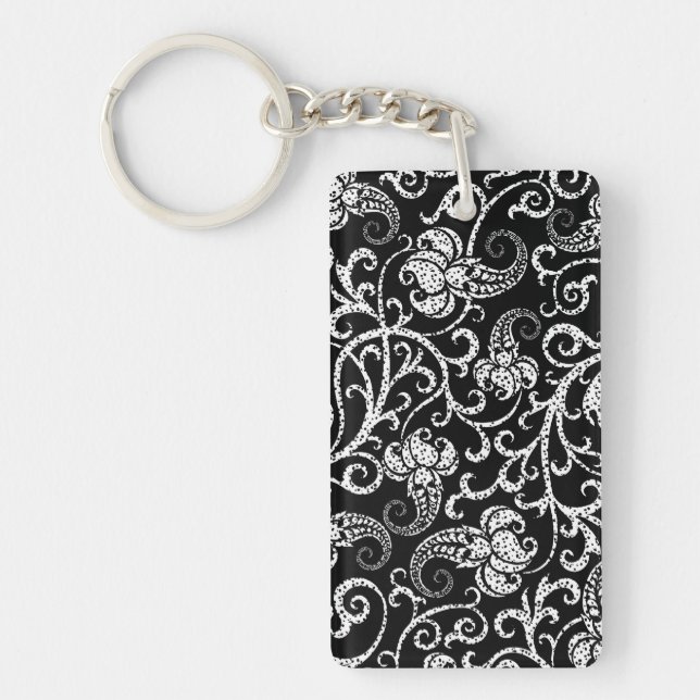 Conception de fleurs de dalmatien noir mignon (Devant)