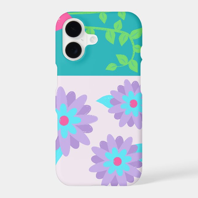 Conception de fleurs vibrantes en fleurs (Verso)