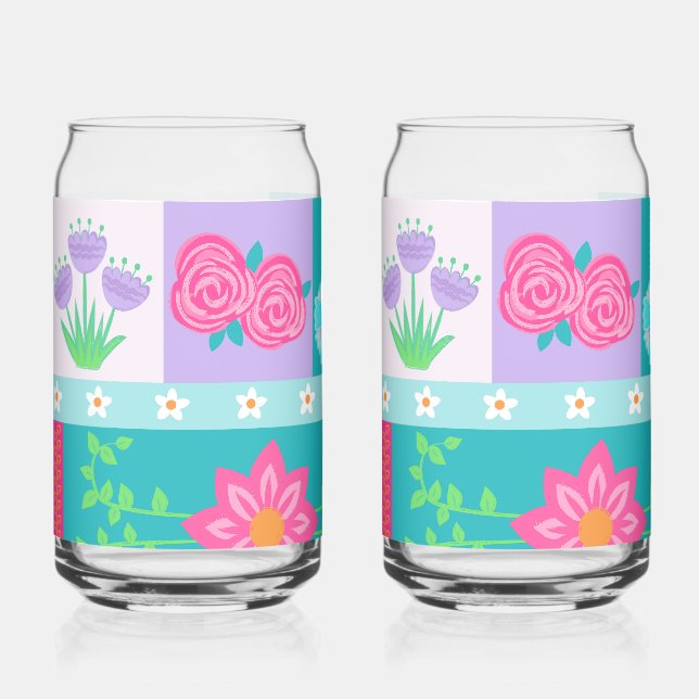 Conception de fleurs vibrantes en fleurs (Recto)