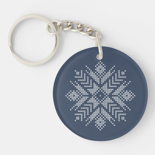 conception de flocon de neige de la croix de Noël (Devant)