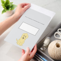 Conception de Goldendoodle jaune sur fond de coule