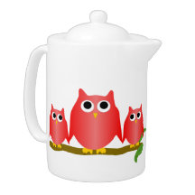 Conception de hiboux rouges