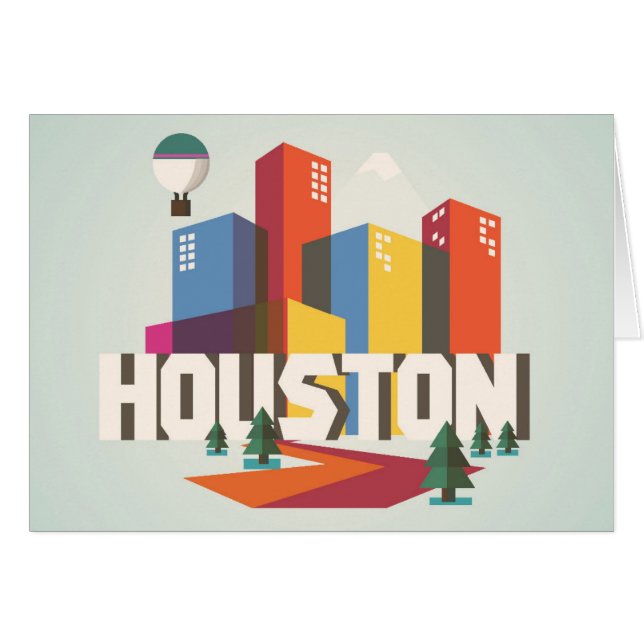 Conception de Houston, paysage urbain du Texas | (Devant horizontal)