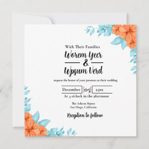 Conception de la carte d'invitation par mariage