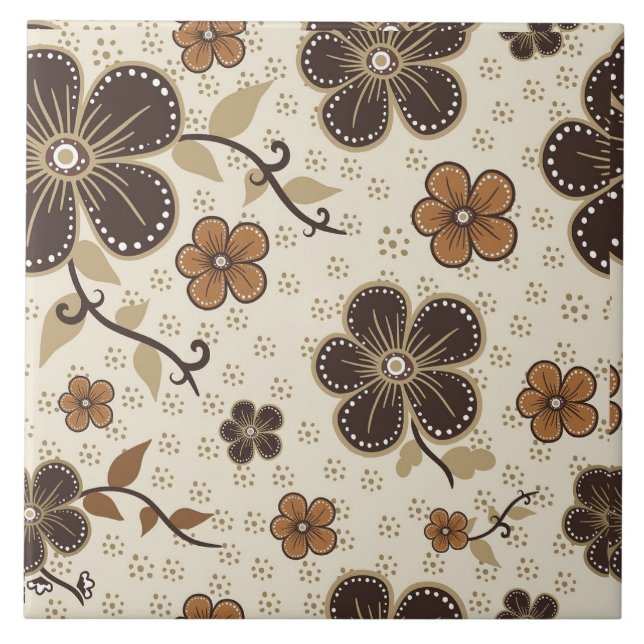 Conception de la fleur de carreaux (Devant)