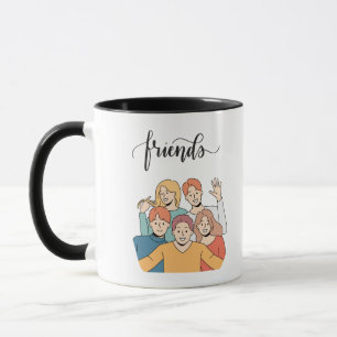 Conception de l'amitié Café Mug