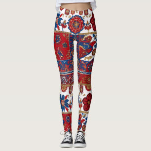 Conception de legging inspirée du tapis serbe 6