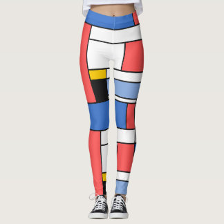 Conception de leggings Mondrian de style d'art mod