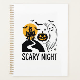 Conception de maison hantée Halloween de nuit effr