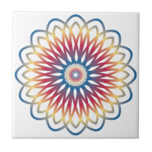 conception de mandala d'art de carreau décoratif