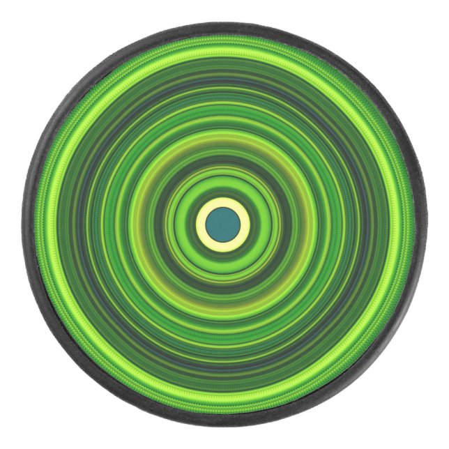 Conception de Mandala vert géométrique (Devant)