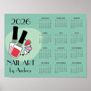 Conception de manucure d'art des ongles Affiche de