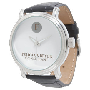 Conception de Montre Personnalisée en Cuir Minimal