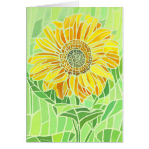 Conception de mosaïque de tournesol