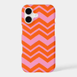 Conception de motif chevron orange et rose