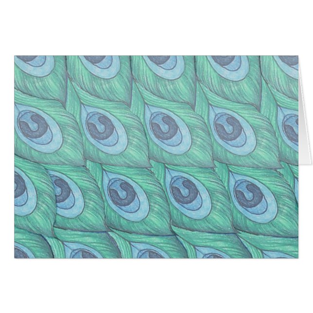 Conception de Motif Peacock turquoise (Devant horizontal)