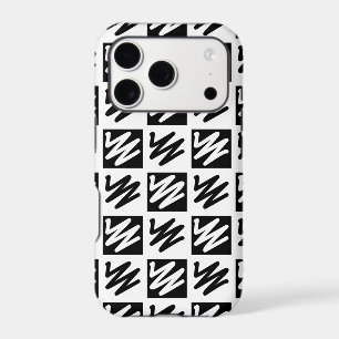 Conception de motifs tendance en noir et blanc