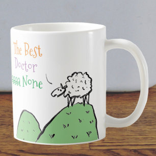 Conception de mouton pour un docteur en café Mug